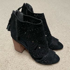 Ivanka Trump Black Bohemian Block Heels